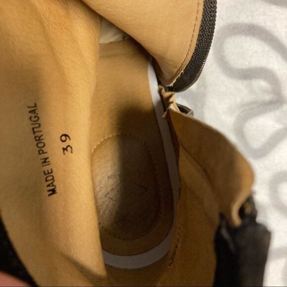 PLDM for PALLADIUM Sz EU 39 Suede Leather Booties Stacked Heels - Picture 12 of 12